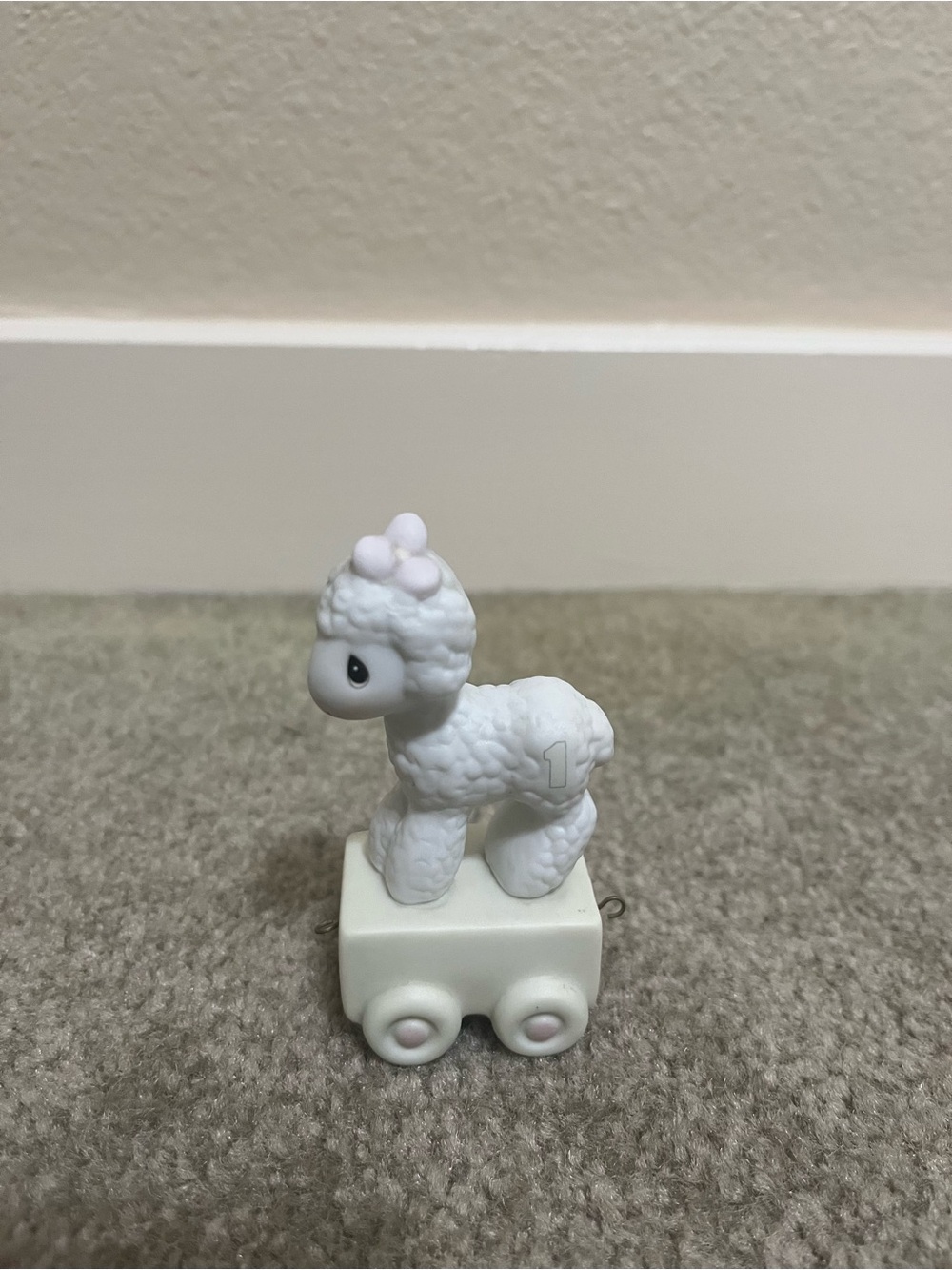 Precious Moments Birthday Train, Age 1, Happy Birthday Little Lamb Figurine